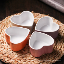 Beautiful shaped pudding bowl factory design ceramic ice cream bowl,porcelain salad bowl.
